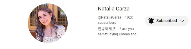 YouTube study buddy Natalia Garza